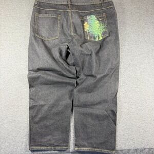 Vintage Y2K Kani Gold Hip Hop Baggy Jeans Mens 48X34 Gray Back Denim